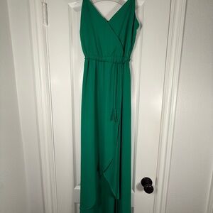 Jack by BB Dakota Asymmetrical Emerald Dress